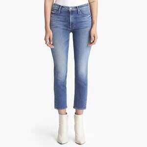 NWT MOTHER Denim The Mid Rise Dazzler Ankle in Hey Sun, Straight Leg Size 24, 25
